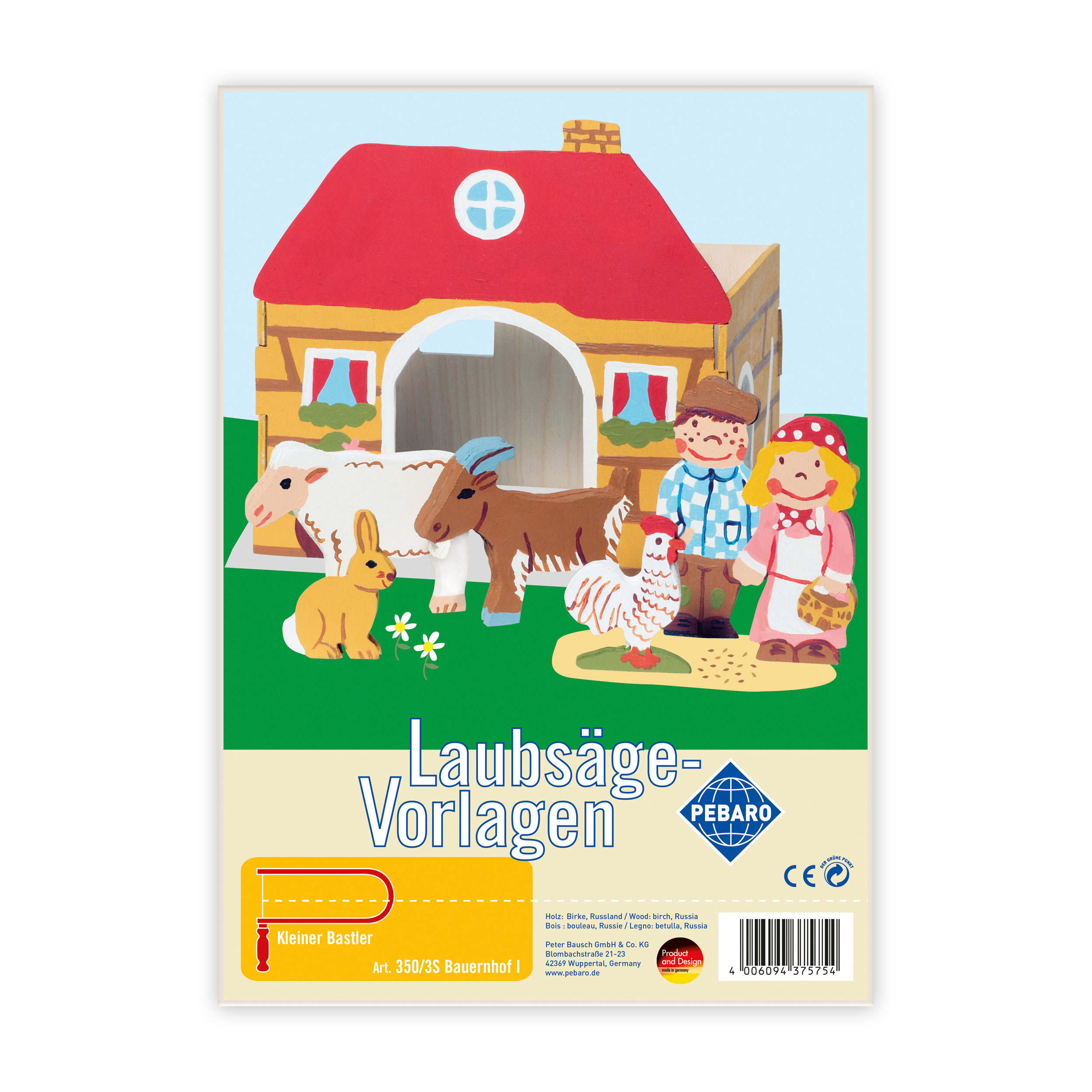 Laubsägevorlage Bauernhof I