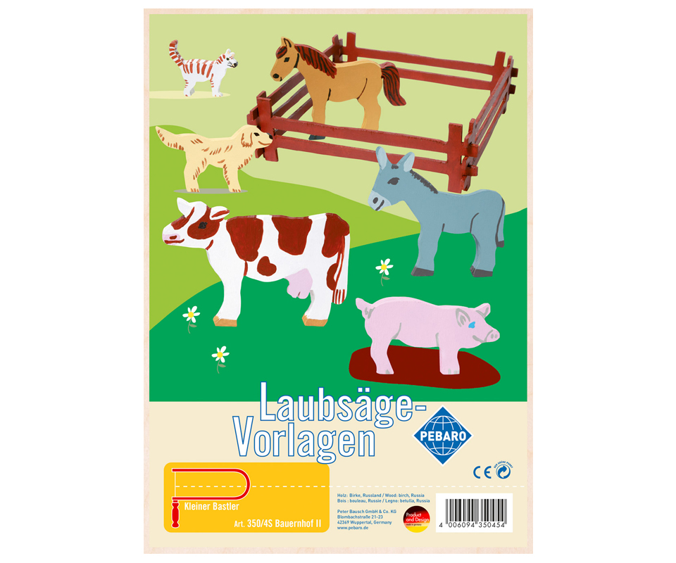 Laubsägevorlage Bauernhof II