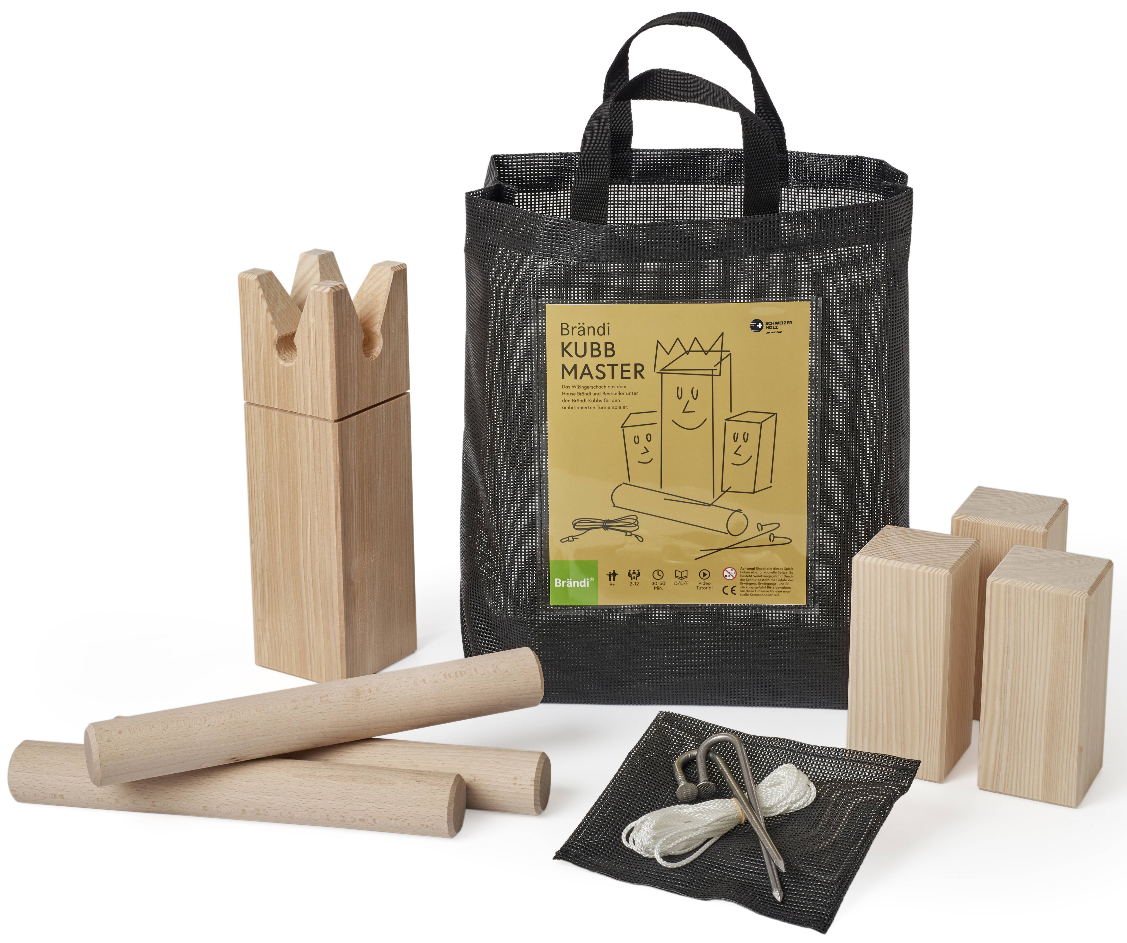 Brändi Kubb Master, in robuster Tragtasche
