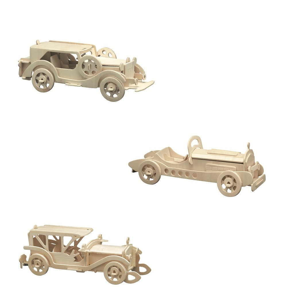 Holzbausatz Oldtimer-Set (865/1-3)