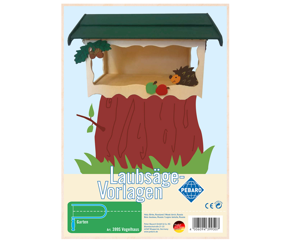 Laubsägevorlage Vogelhaus I